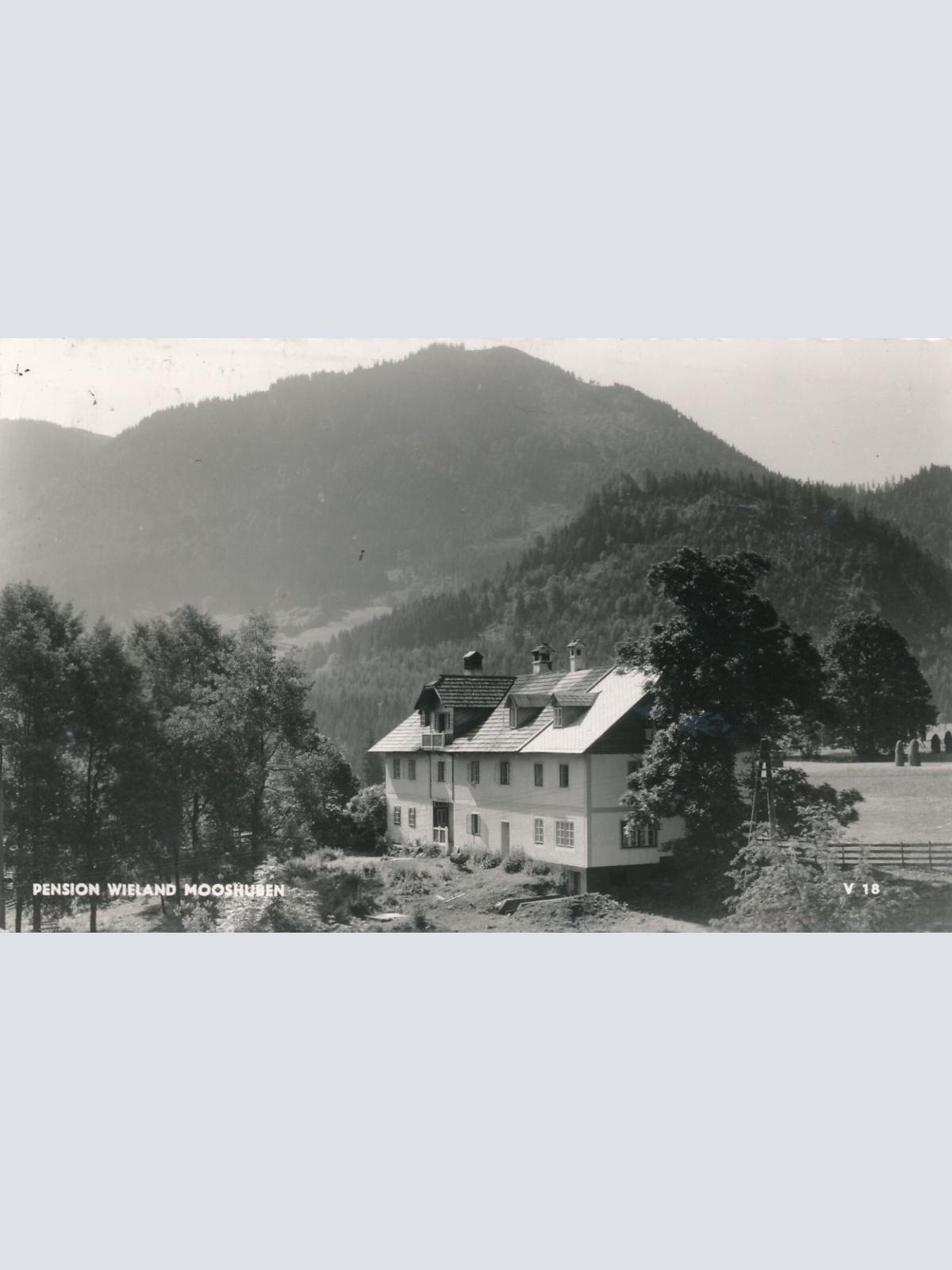 AK Pension Wieland Mooshuben Steiermark Ansichtskarte (11905)