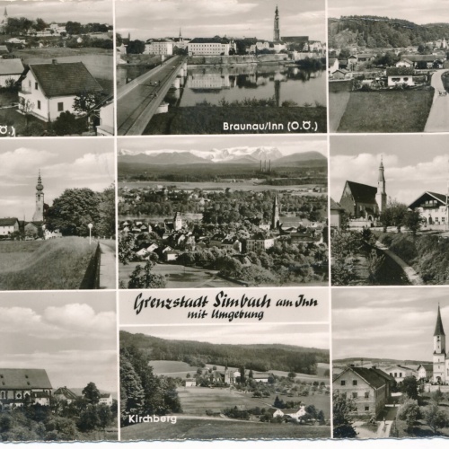 AK aus Simbach mit Umgebung Oberösterreich Mehrbildkarte Ansichtskarte (J263)
