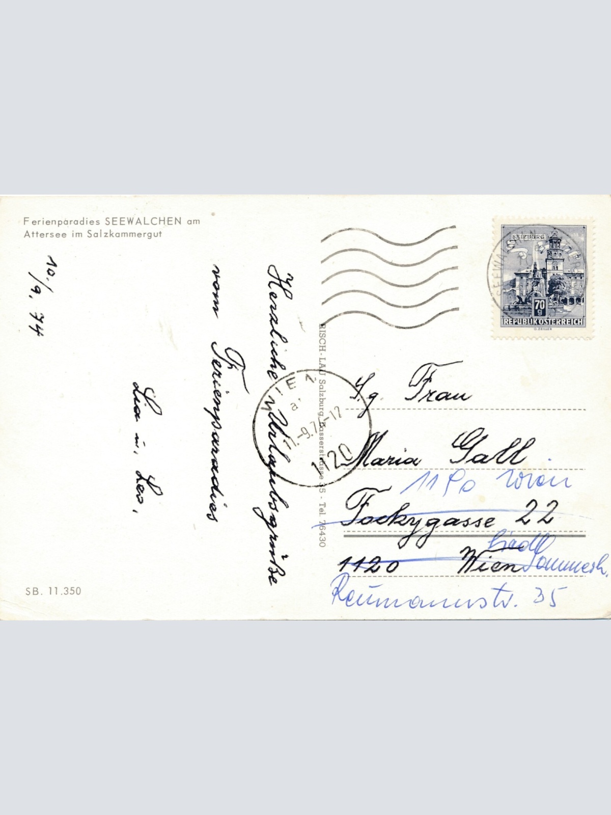 AK aus Seewalchen am Attersee Oberösterreich Ansichtskarte (J284)
