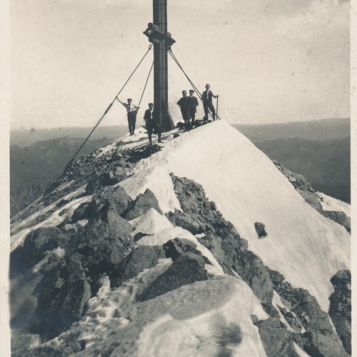 AK Pyhrnbahn Grosser Prielgipfel mit Kreuz Oberösterreich Ansichtskarte (11766)