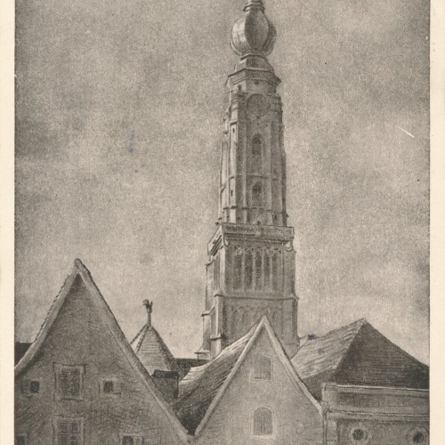 AK aus Braunau mit Stephansturm Oberösterreich Ansichtskarte (J268)