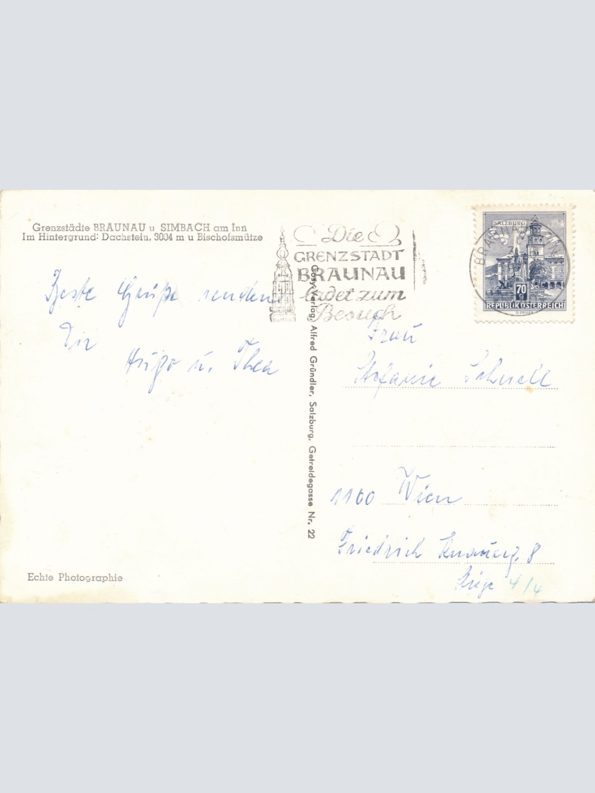 AK aus Braunau Oberösterreich Ansichtskarte (J273)