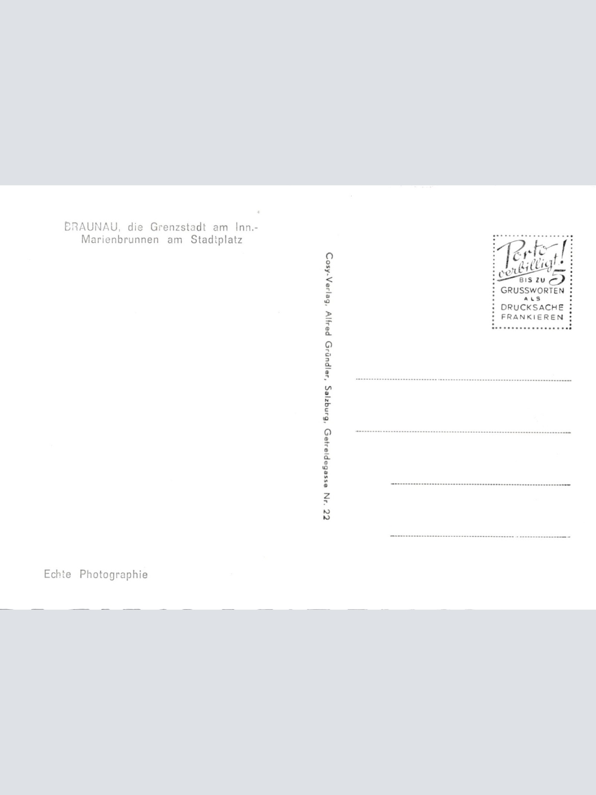 AK aus Braunau Oberösterreich Ansichtskarte (J274)