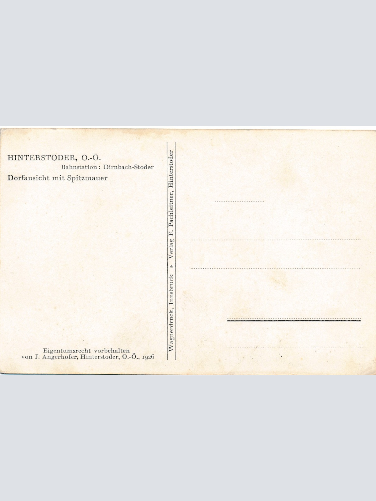 AK aus Hinterstoder Oberösterreich Ansichtskarte (11763)