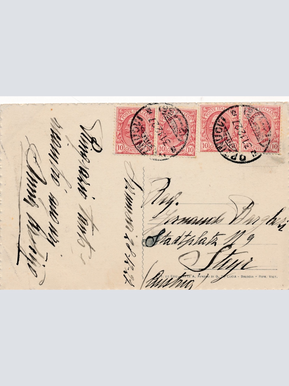 AK aus Orzinuovi Castello Italien Ansichtskarte (11810)