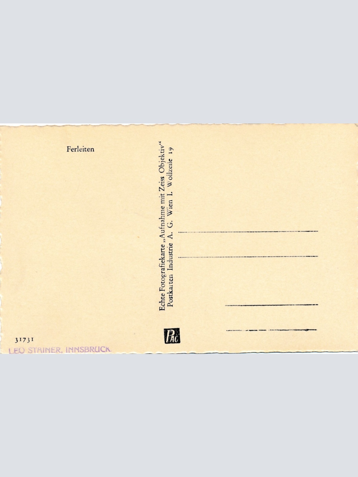 AK aus Ferleiten Kärnten Ansichtskarte (12154)