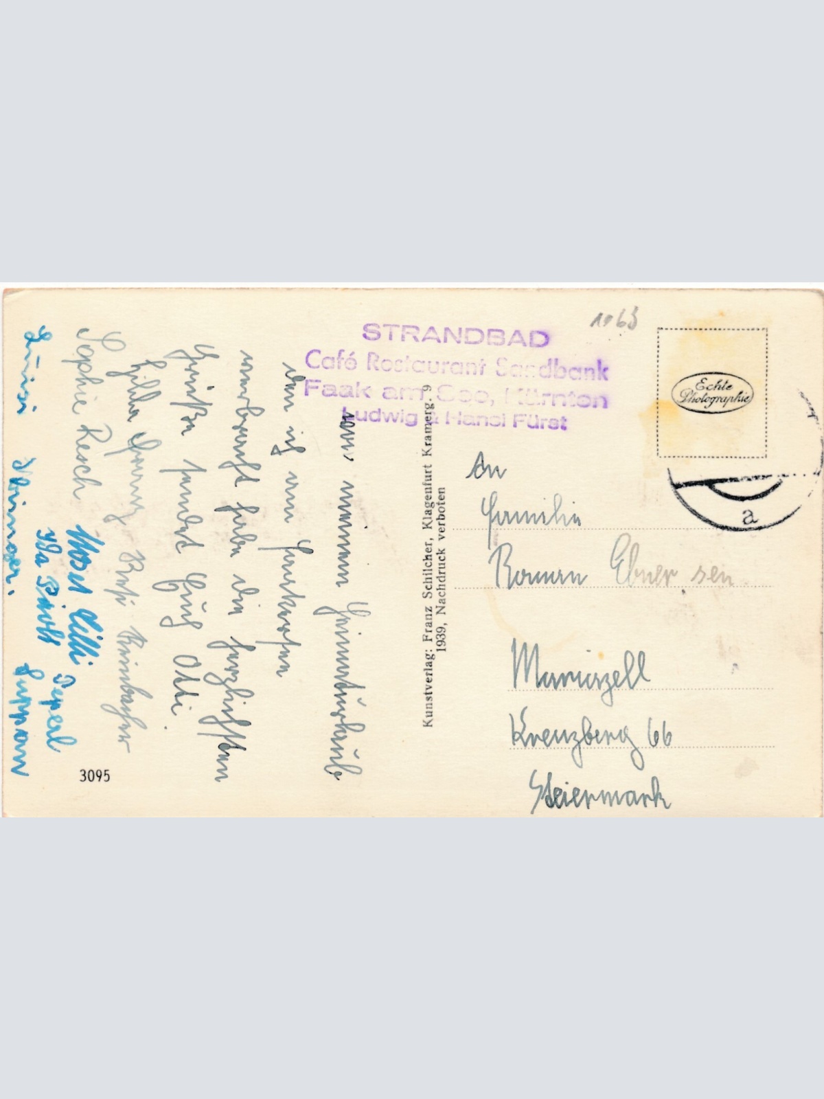 AK vom Faakersee Kärnten Ansichtskarte (12151)