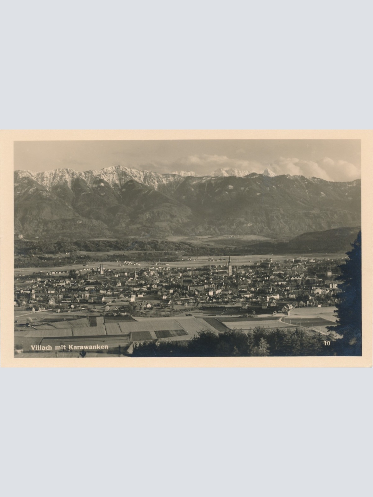 AK aus Villach mit Karawanken Kärnten Ansichtskarte (12236)