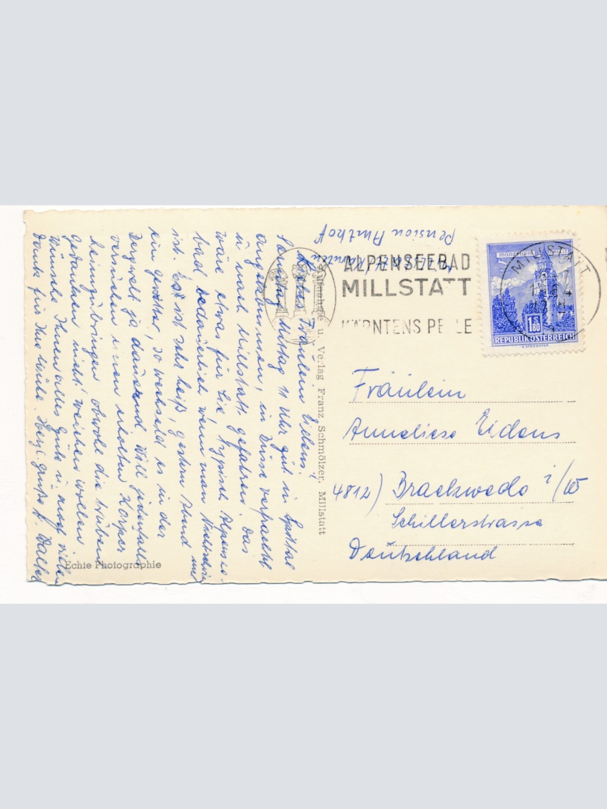 AK aus Millstatt am See Sonnenuntergang Kärnten Ansichtskarte (12271)