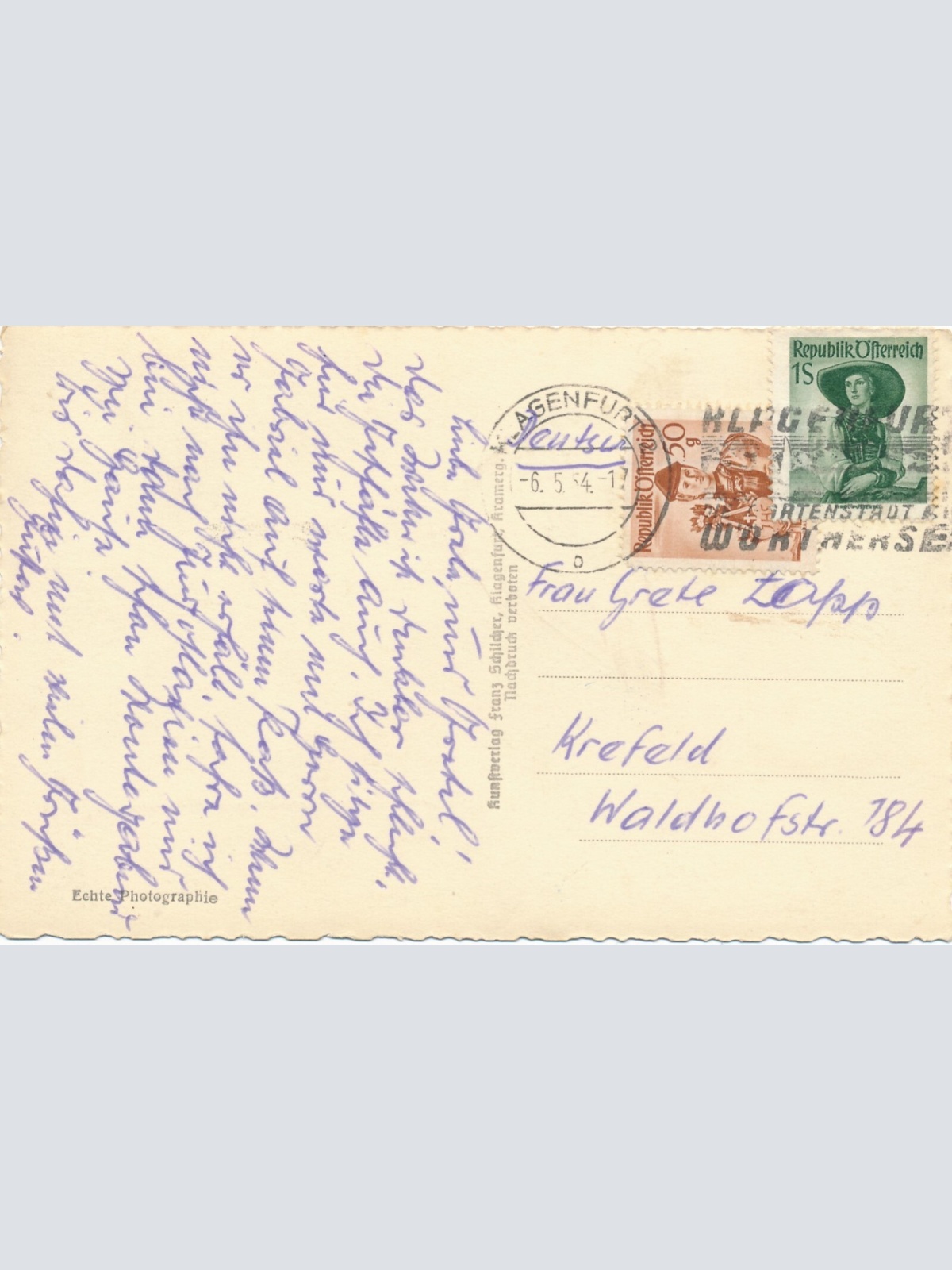 AK aus Klagenfurt mit Wörthersee Kärnten Ansichtskarte (12272)