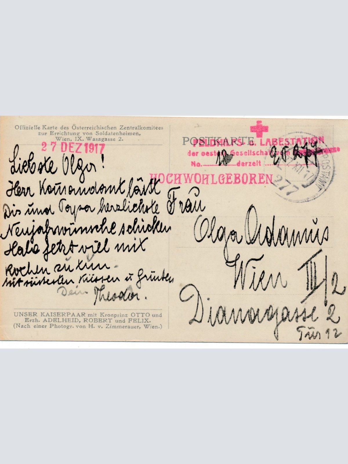 AK Kaiser Karl und Zitta bei der Krönung mit Kinder Ansichtskarte (12277)