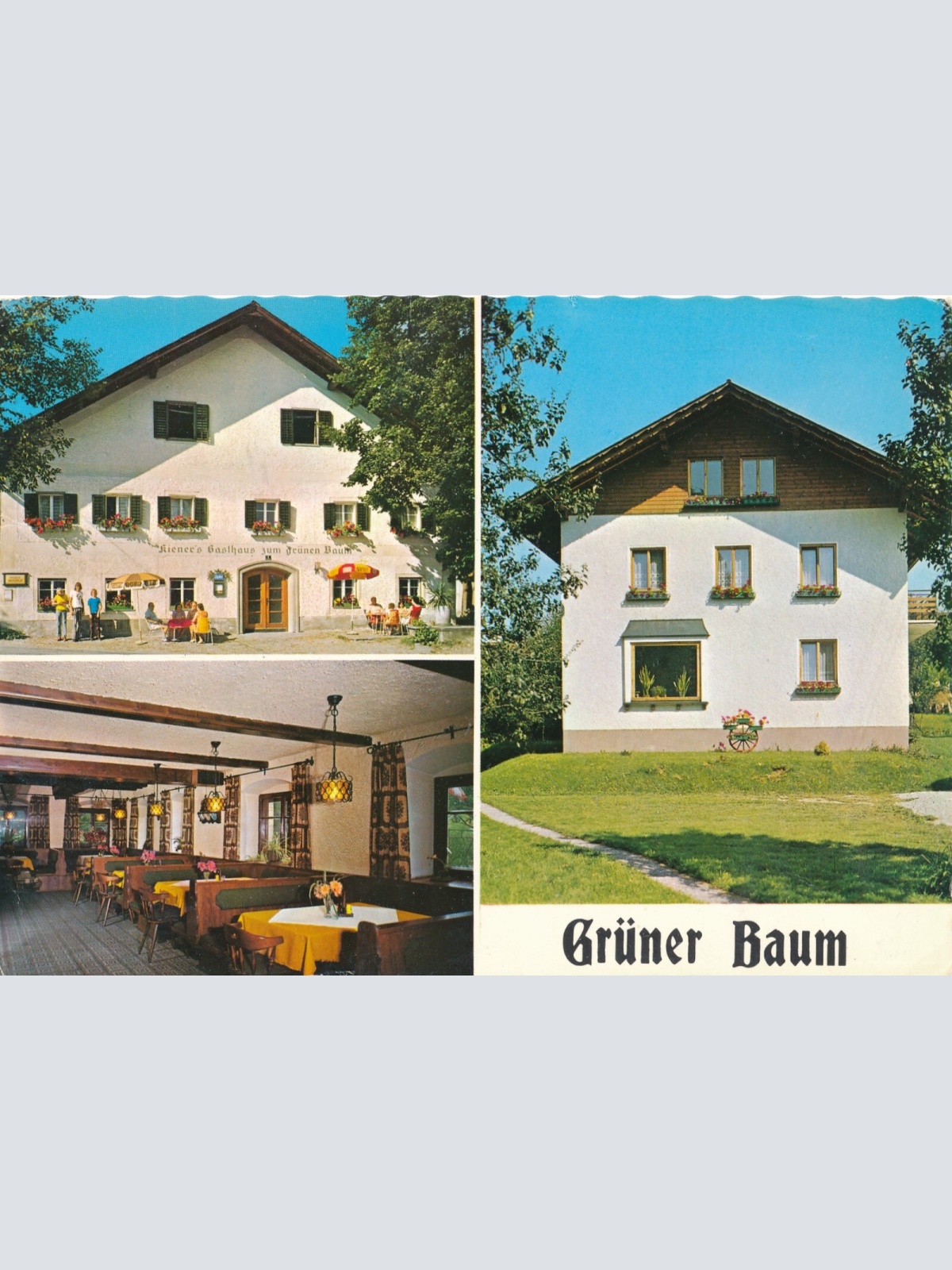 AK aus St. Georgen im Attergau mit Gasthaus Grüner Baum Ansichtskarte (J312)