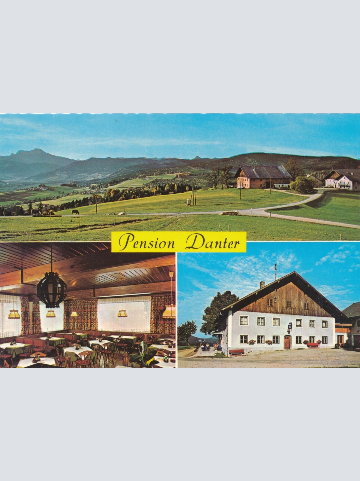 AK aus St. Georgen im Attergau mit Pension Danter Ansichtskarte (J313)