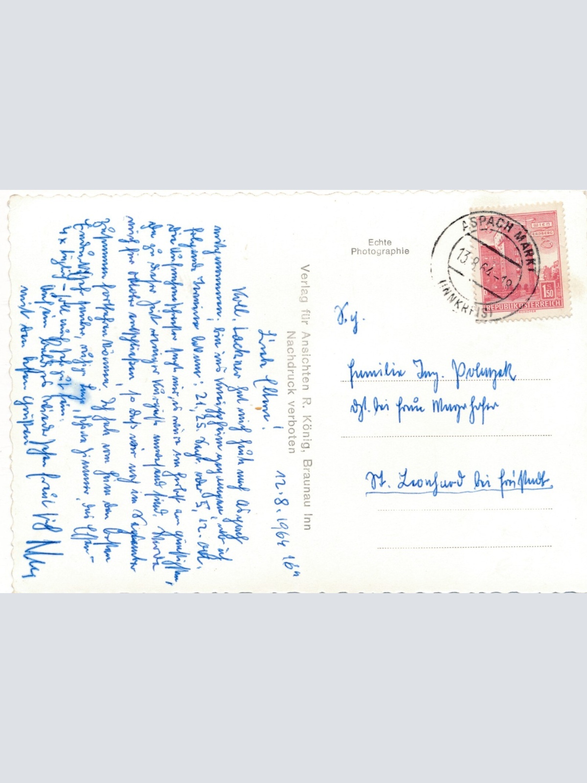 AK aus Aspach Oberösterreich Ansichtskarte (J294)