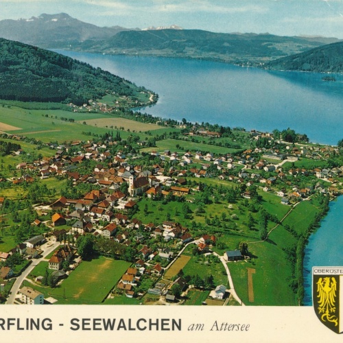AK aus Seewalchen am Attersee Oberösterreich Fliegerfoto Ansichtskarte (J301)