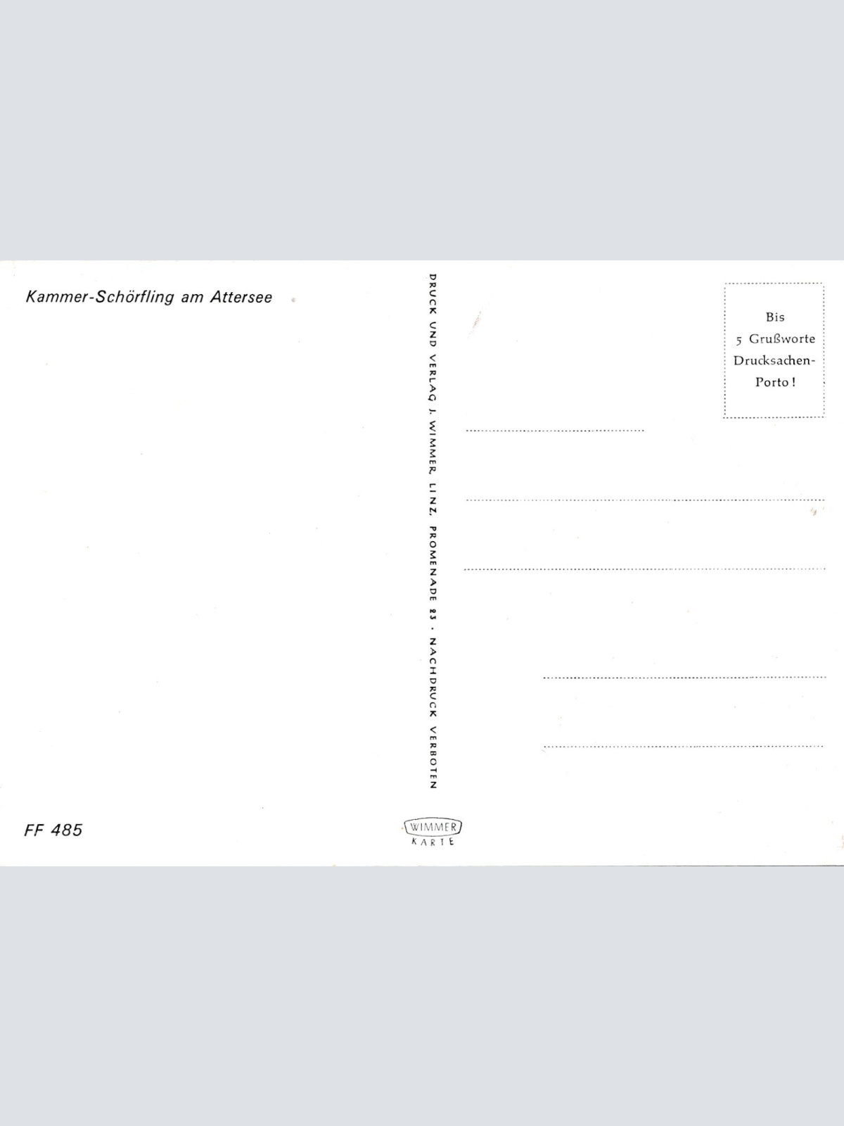 AK aus Kammer-Schörfling Oberösterreich Mehrbildkarte Ansichtskarte (J306)