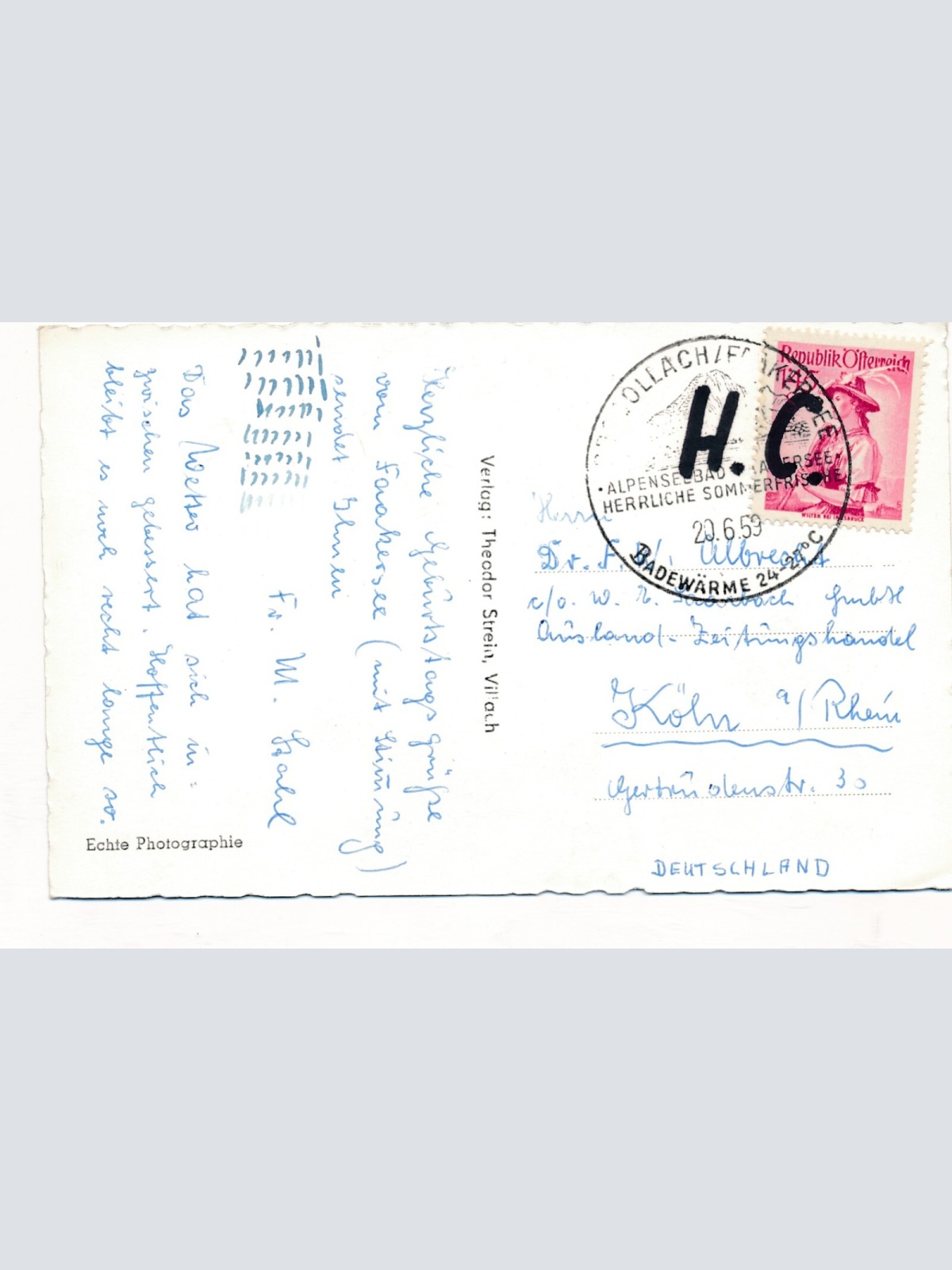 AK Abend am Faakersee Kärnten Ansichtskarte (12213)