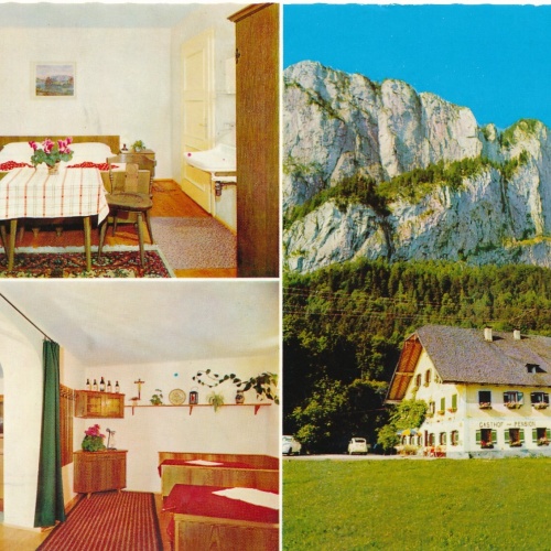 AK aus Mondsee mit Alpengasthof Drachenwand Oberösterreich Ansichtskarte (J322)