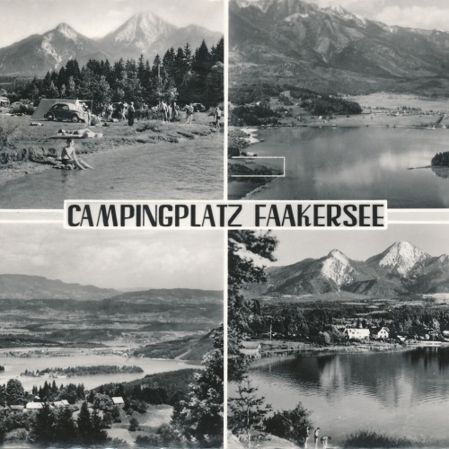 AK vom Faakersee mit Campingplatz Kärnten Ansichtskarte (12100)