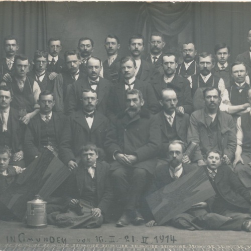 AK Annodazumals Kursus in Gmunden Gruppenfoto Ansichtskarte (12485)