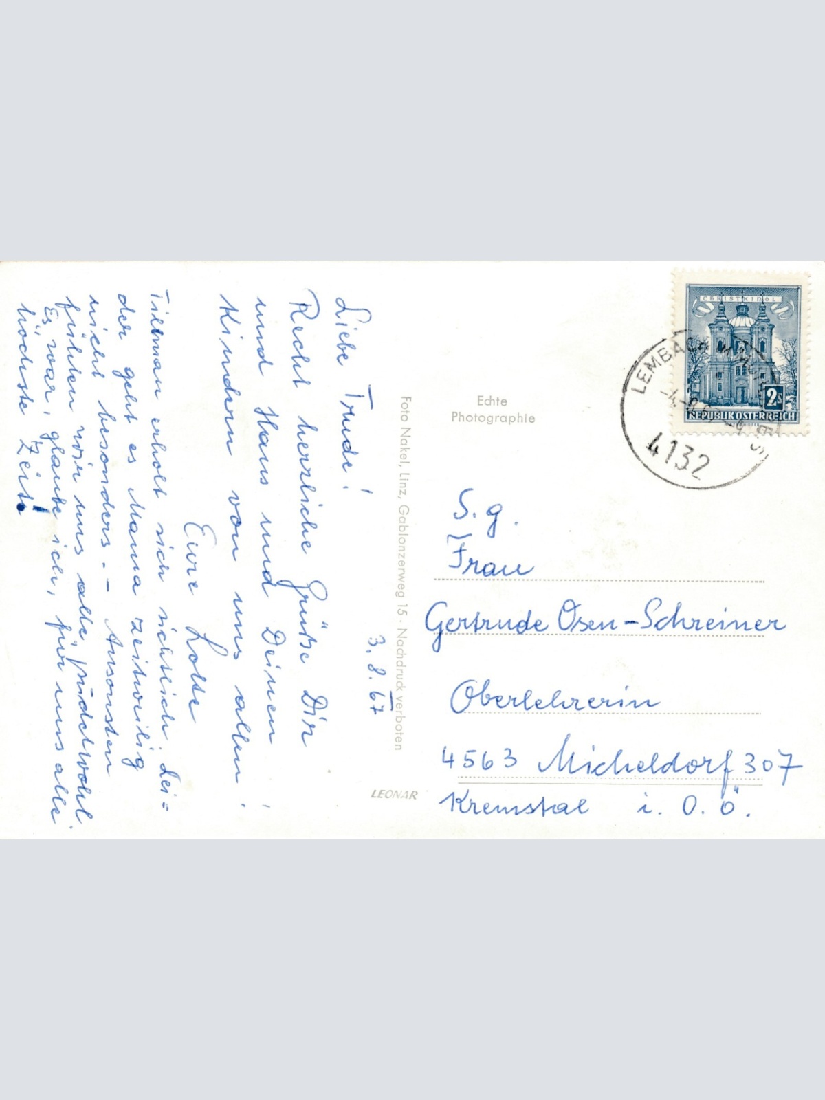 AK aus Lembach Oberösterreich Ansichtskarte (11490)