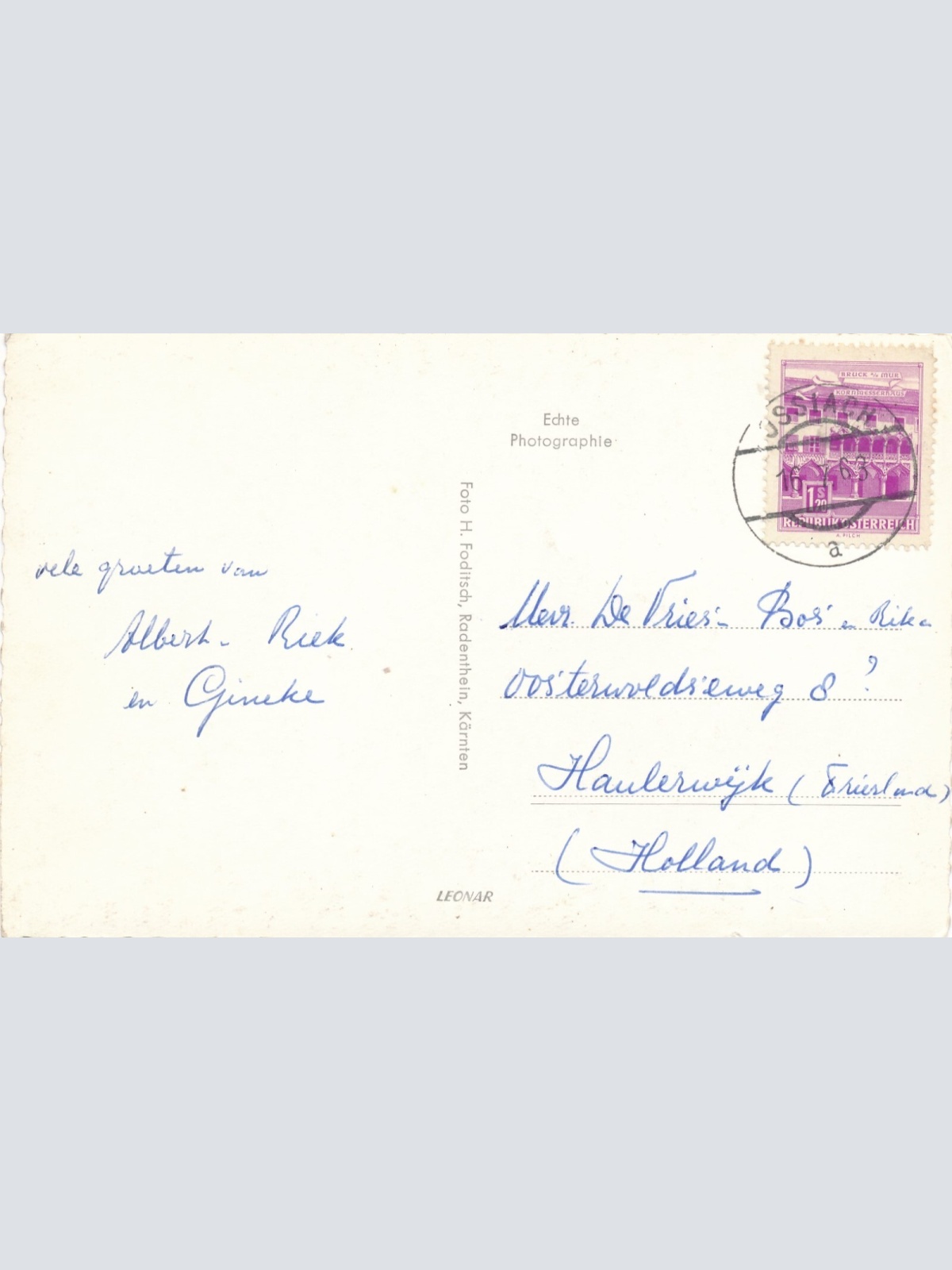 AK Camping Berghof Ossiachersee Kärnten Ansichtskarte (12138)