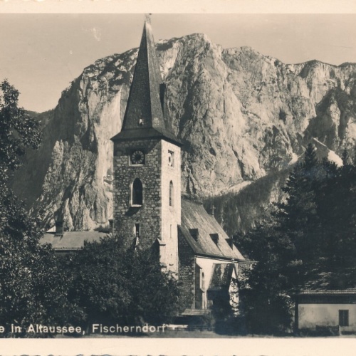 AK aus Altaussee mit Kirche, Fischerndorf Steiermark Ansichtskarte (12415)