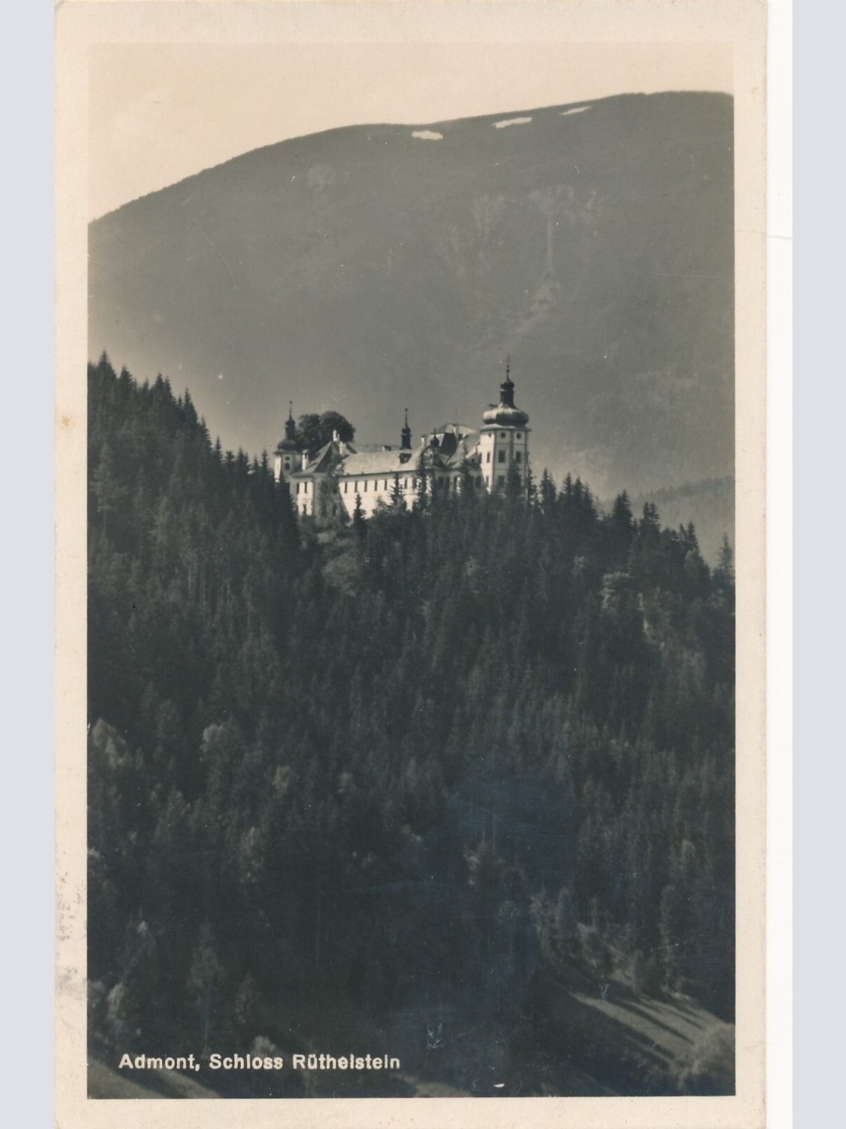 AK aus Admont mit Schloss Rüthelstein Steiermark Ansichtskarte (12409)