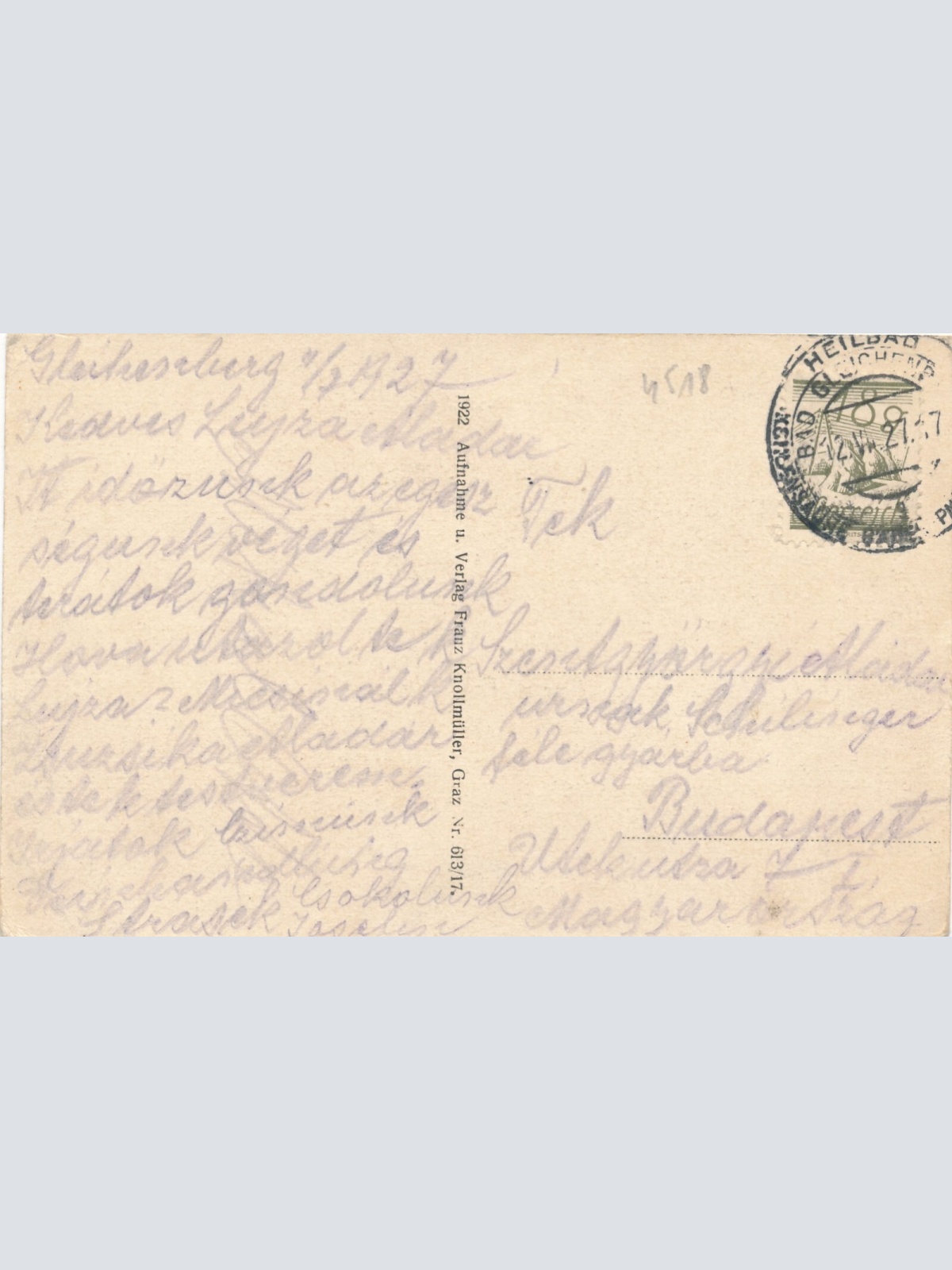 AK aus Gleichenberg Steiermark Ansichtskarte (12447)