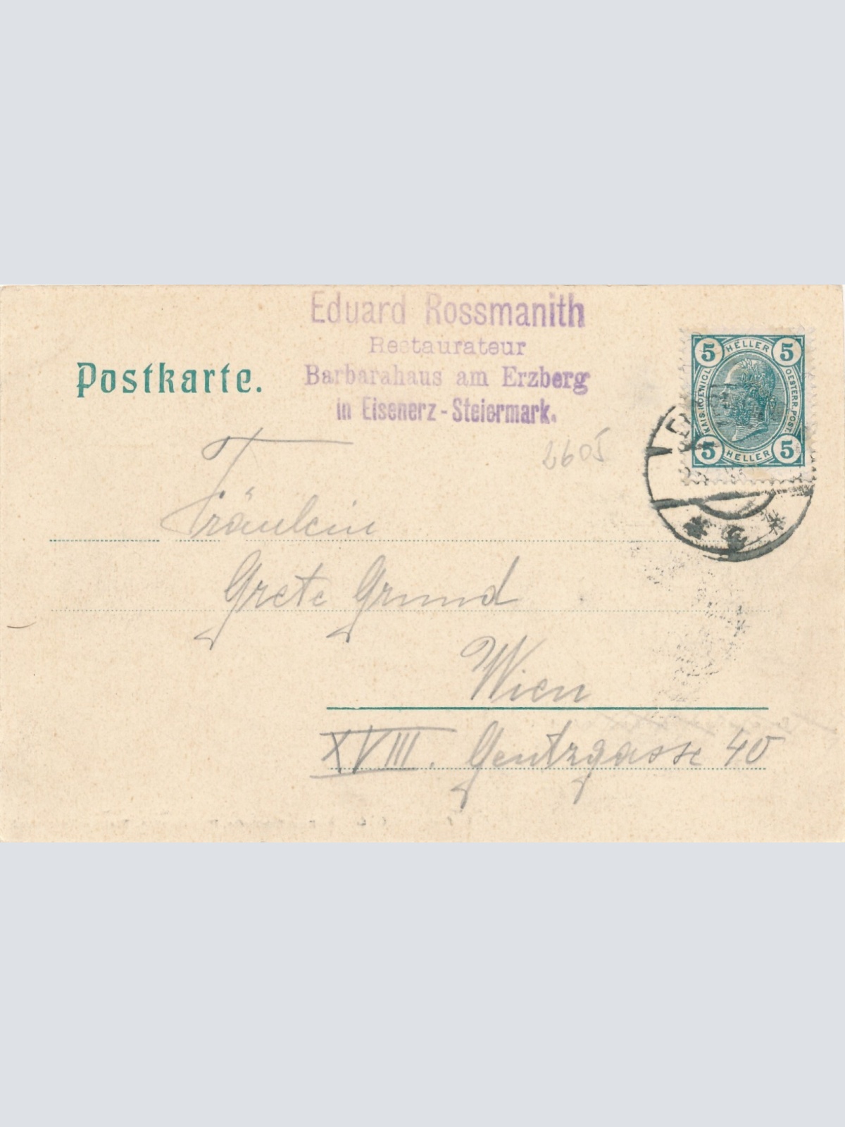 AK aus Eisenerz während Sprengzeit Steiermark Ansichtskarte (12607)