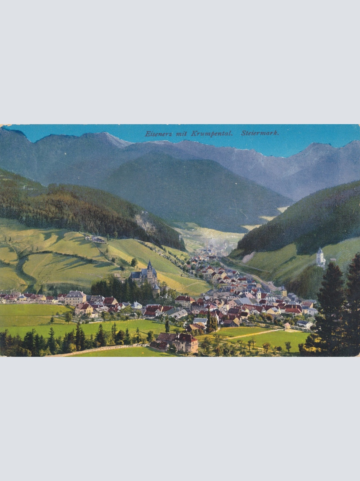 AK aus Eisenerz mit Krumpental Steiermark Ansichtskarte (12614)