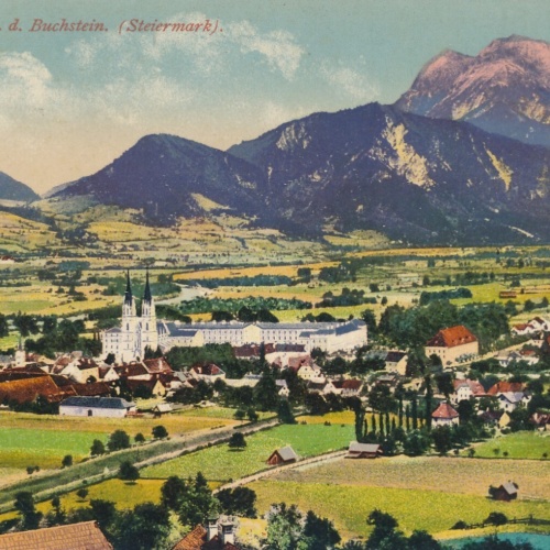 AK aus Admont mit dem Buchstein Steiermark Ansichtskarte (12617)