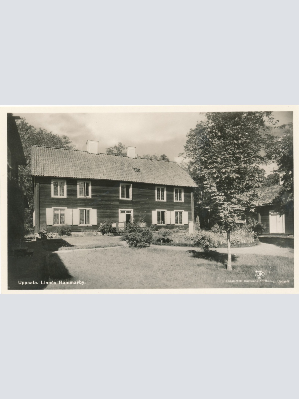 AK aus Uppsala Linnes Hammarby Schweden Ansichtskarte (12554)