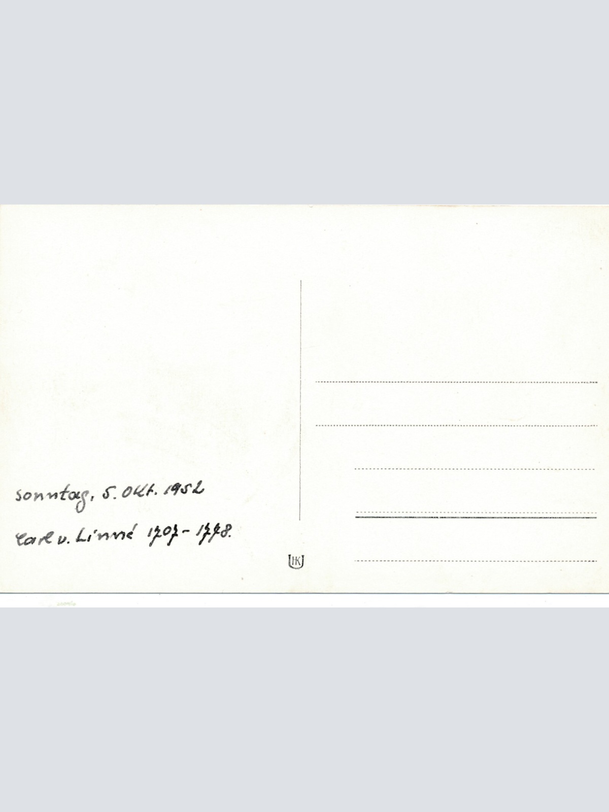 AK aus Uppsala Linnes Hammarby Schweden Ansichtskarte (12554)