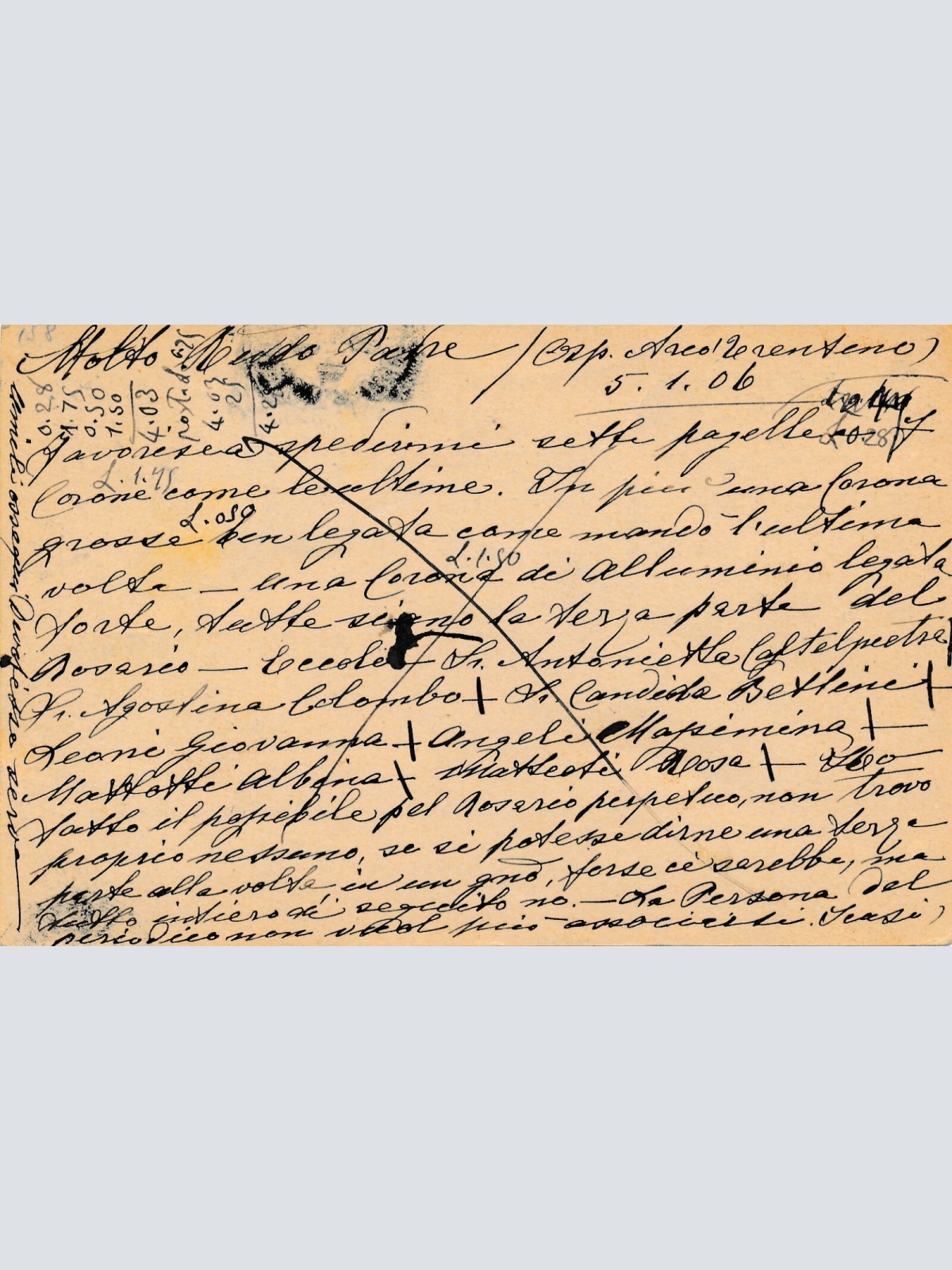 5 Heller - Ganzsachen - Karte 1905 aus Arco + 5 Heller ZF (12310)