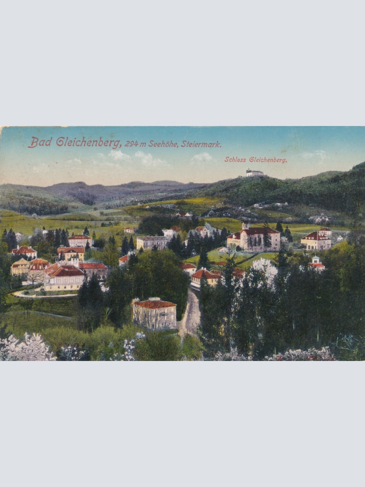 AK aus Bad Gleichenberg mit Schloss Steiermark Ansichtskarte (12381)