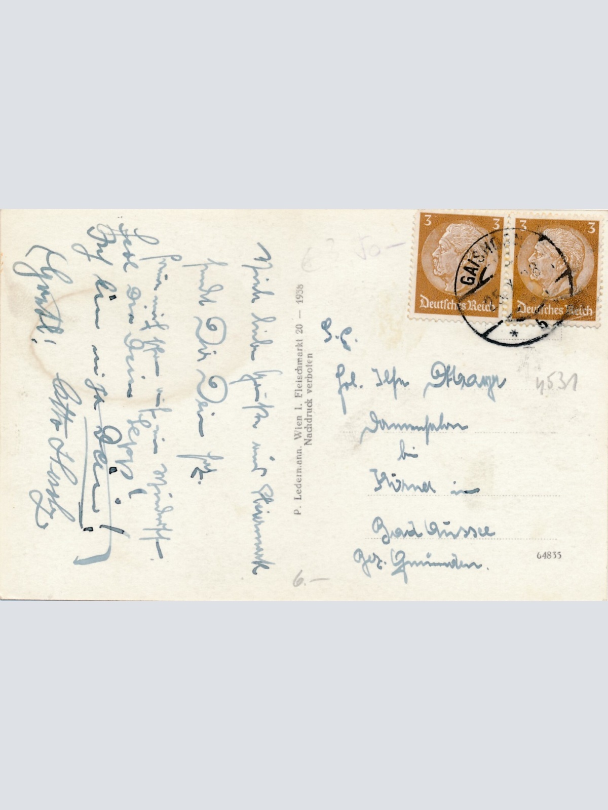 AK aus Gaishorn geg. Dreistöcken Steiermark Ansichtskarte (12374)