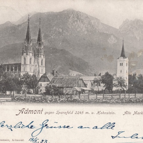 AK aus Admont mit Stiftskirche Steiermark Ansichtskarte (12817)