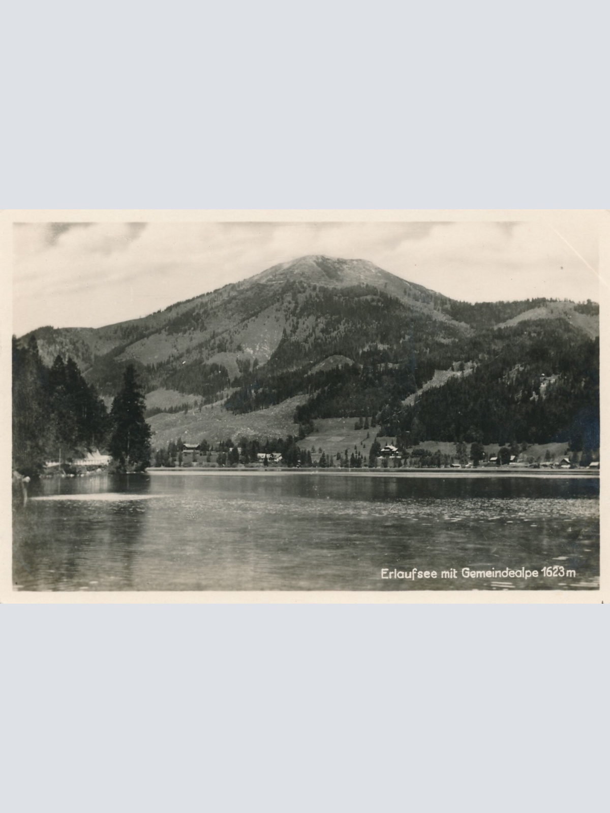 AK vom Erlafsee mit Gemeindealpe Steiermark Ansichtskarte (12802)
