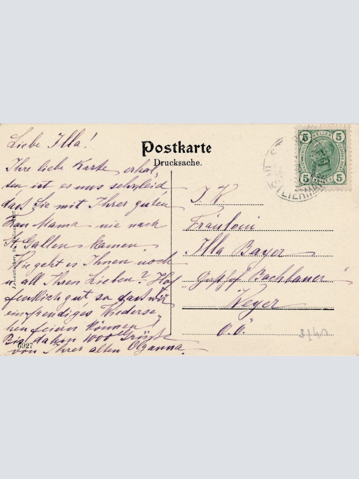 AK aus St. Gallen Steiermark Ansichtskarte (12812)