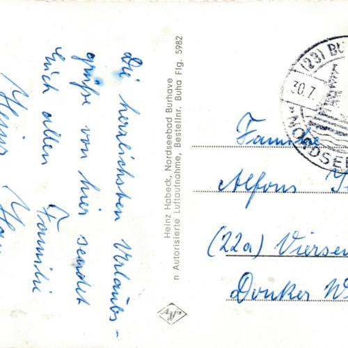 AK aus Burhave Nordseebad Campingplatz Niedersachsen Ansichtskarte (11364)