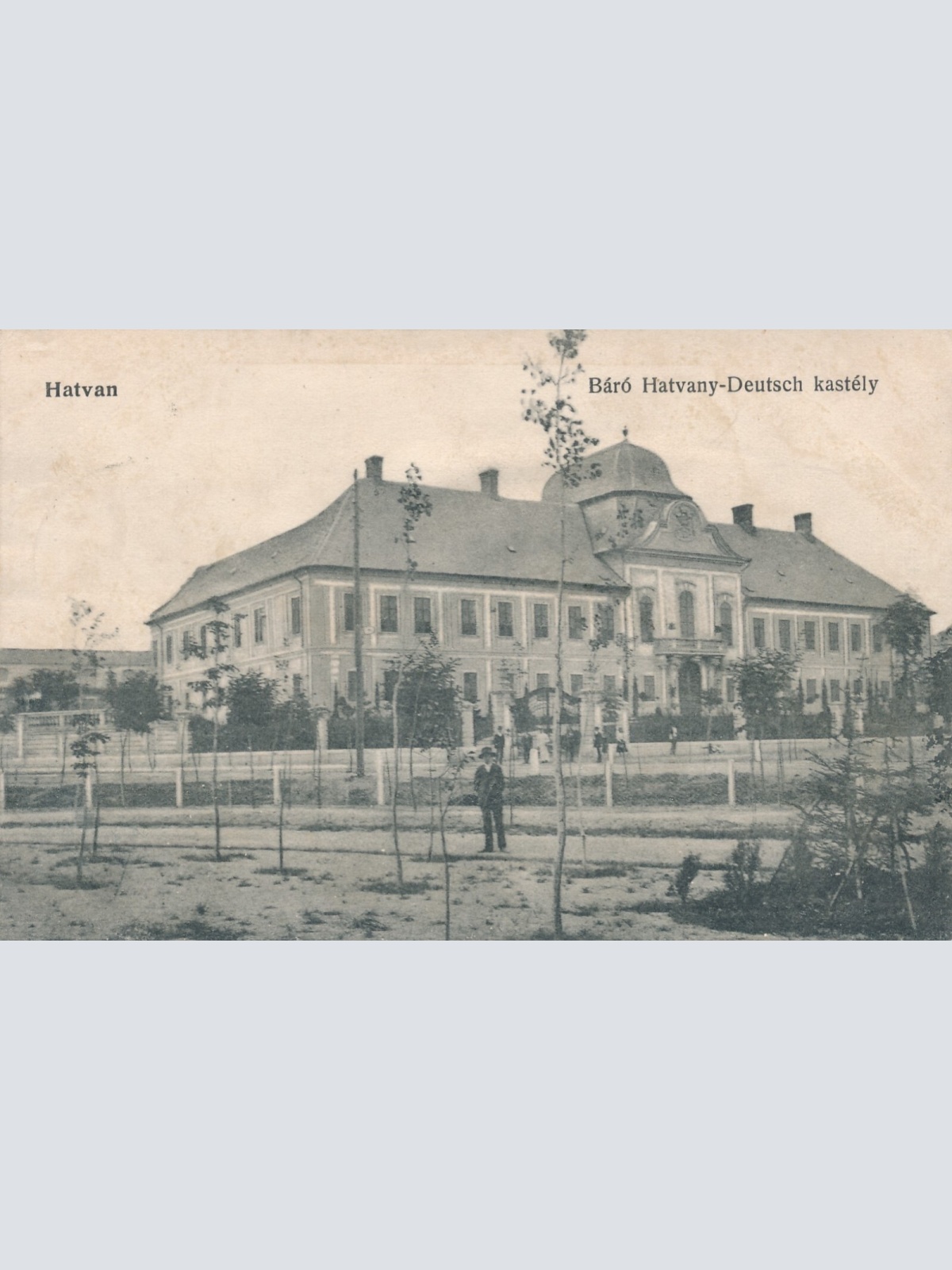 AK aus Hatvan Baro Hatvany - Deutsch kastely Ansichtskarte (11832)