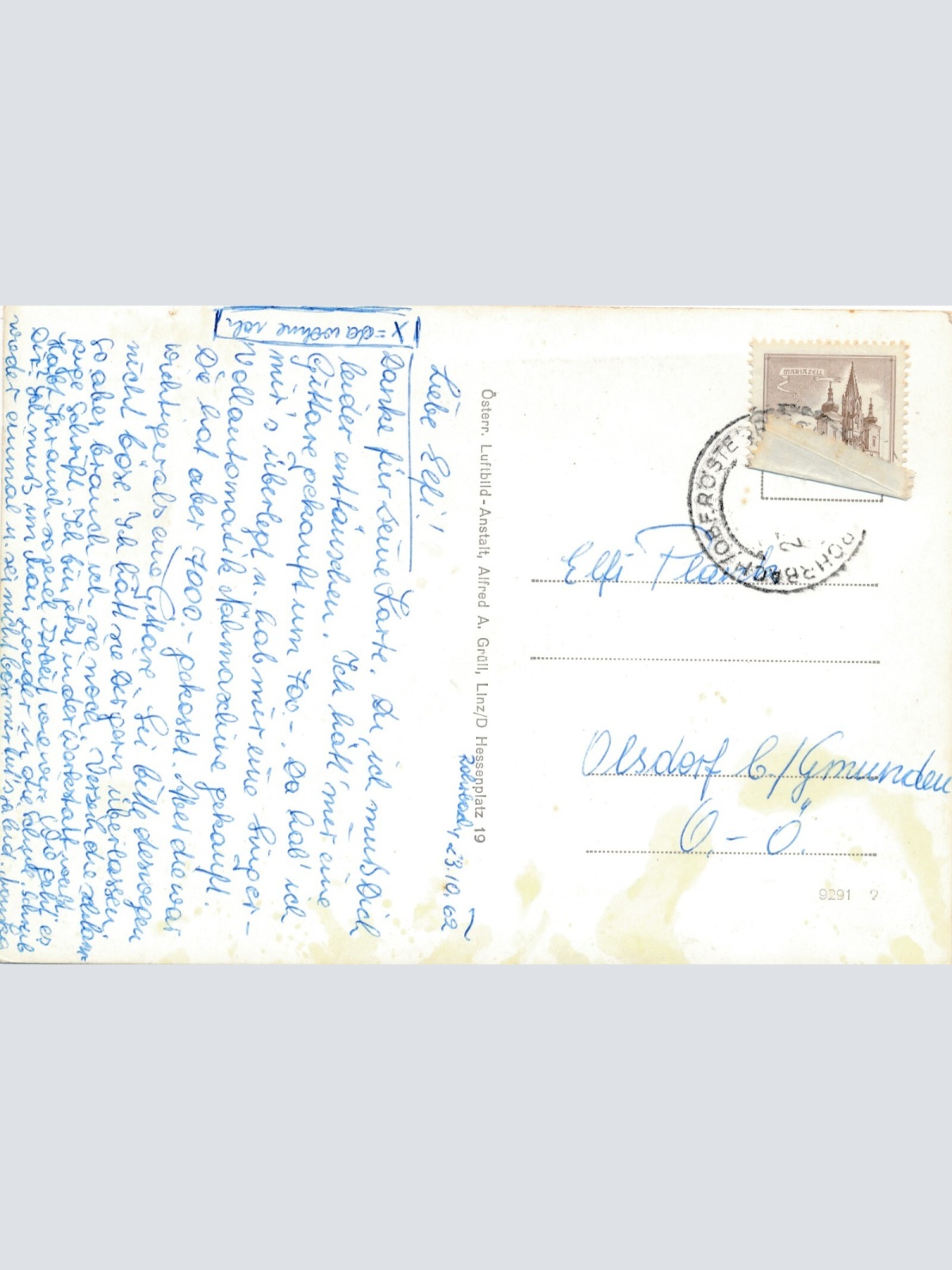 AK aus Rohrbach Fliegeraufnahme Nr. 8 Oberösterreich Ansichtskarte (12940)