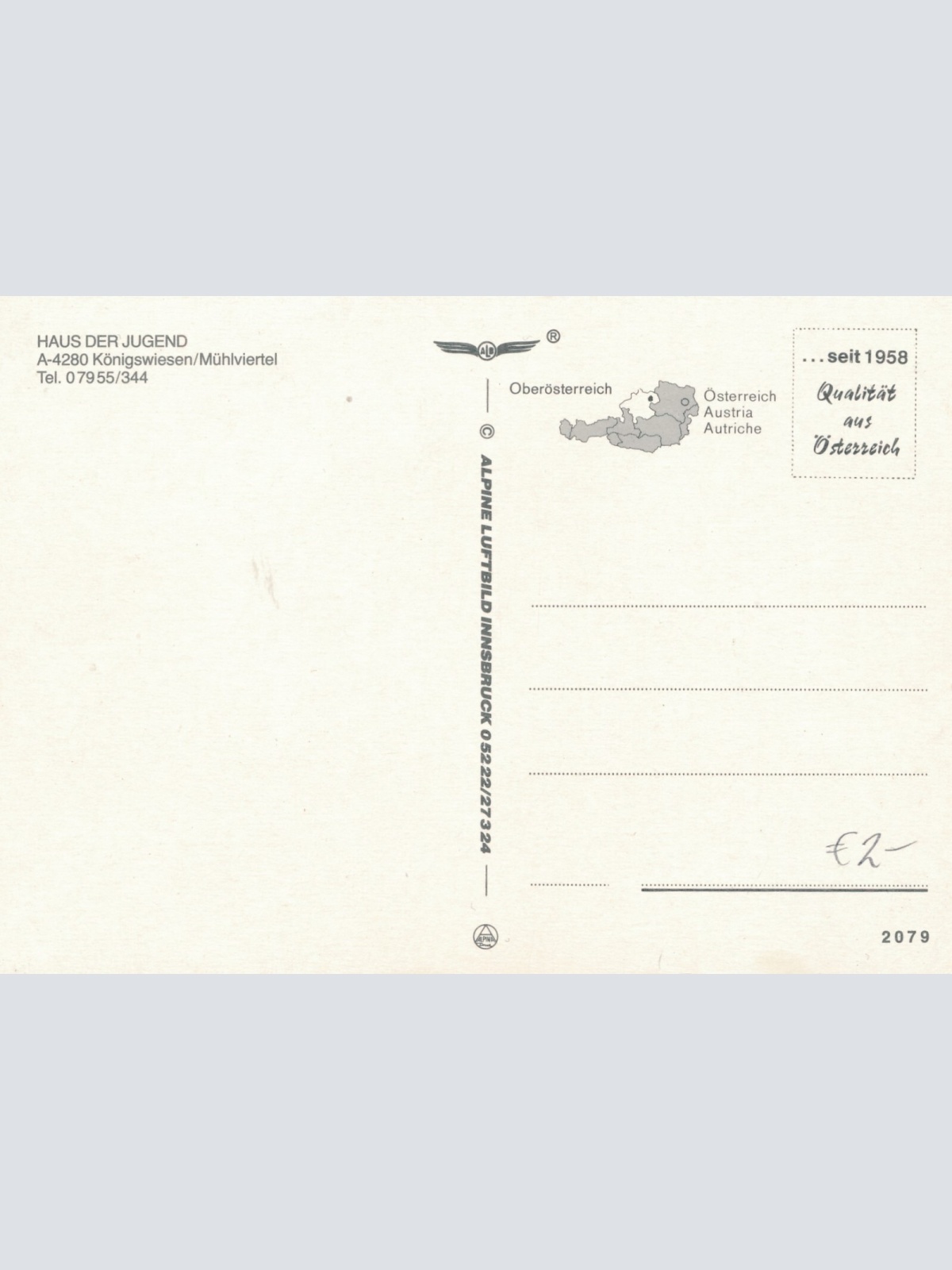 AK aus Königswiesen mit Haus der Jugend Oberösterreich Ansichtskarte (J343)