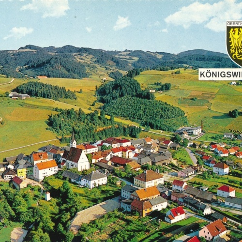 AK aus Königswiesen Oberösterreich Fliegerfoto Ansichtskarte (J344)