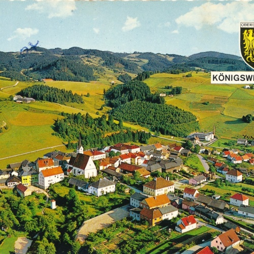AK aus Königswiesen Oberösterreich Fliegerfoto Ansichtskarte (J347)