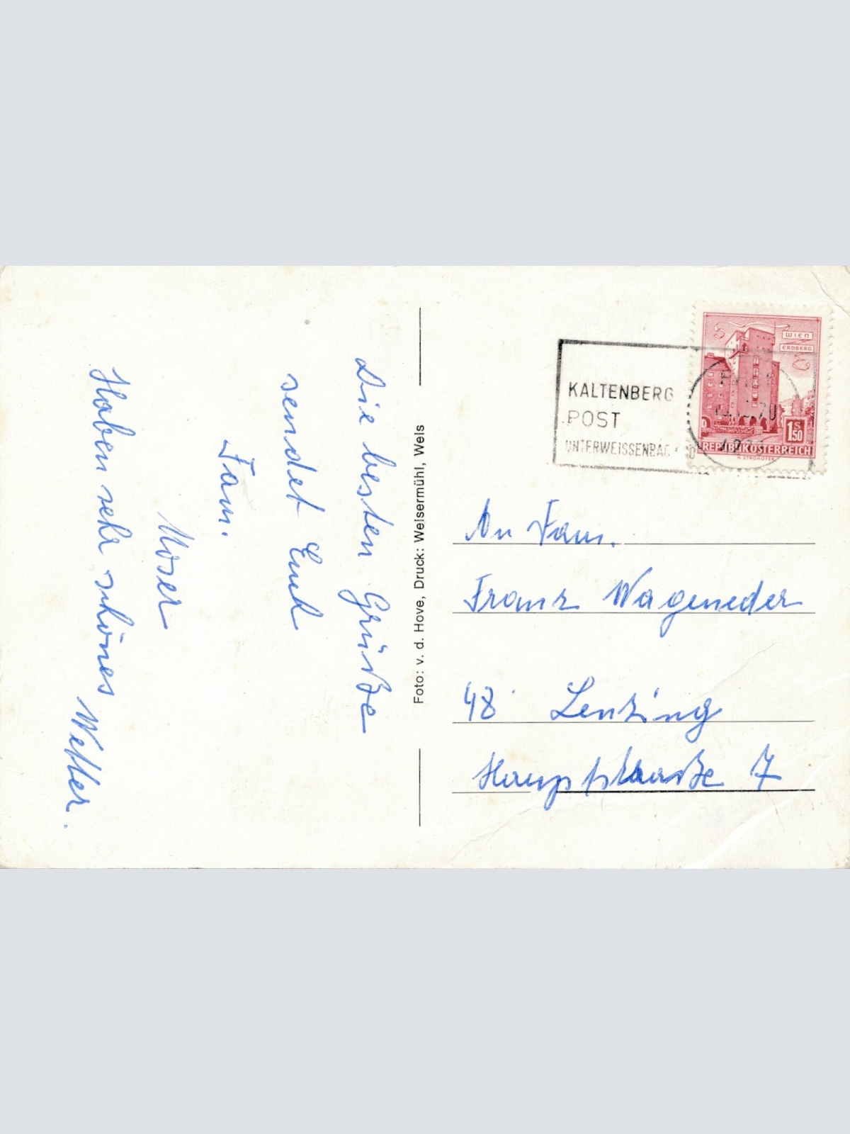 AK aus Kaltenberg Oberösterreich Ansichtskarte (J351)