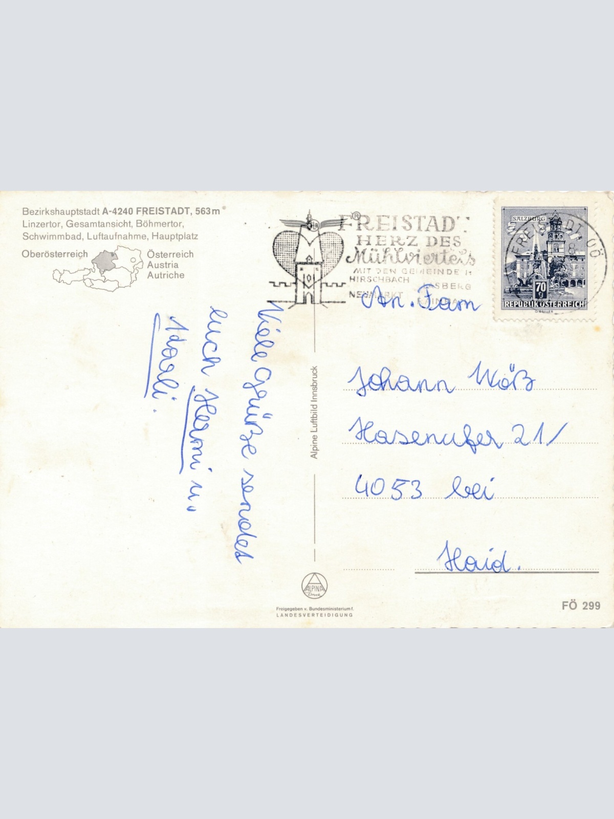 AK aus Freistadt Oberösterreich Mehrbildkarte Ansichtskarte (J353)