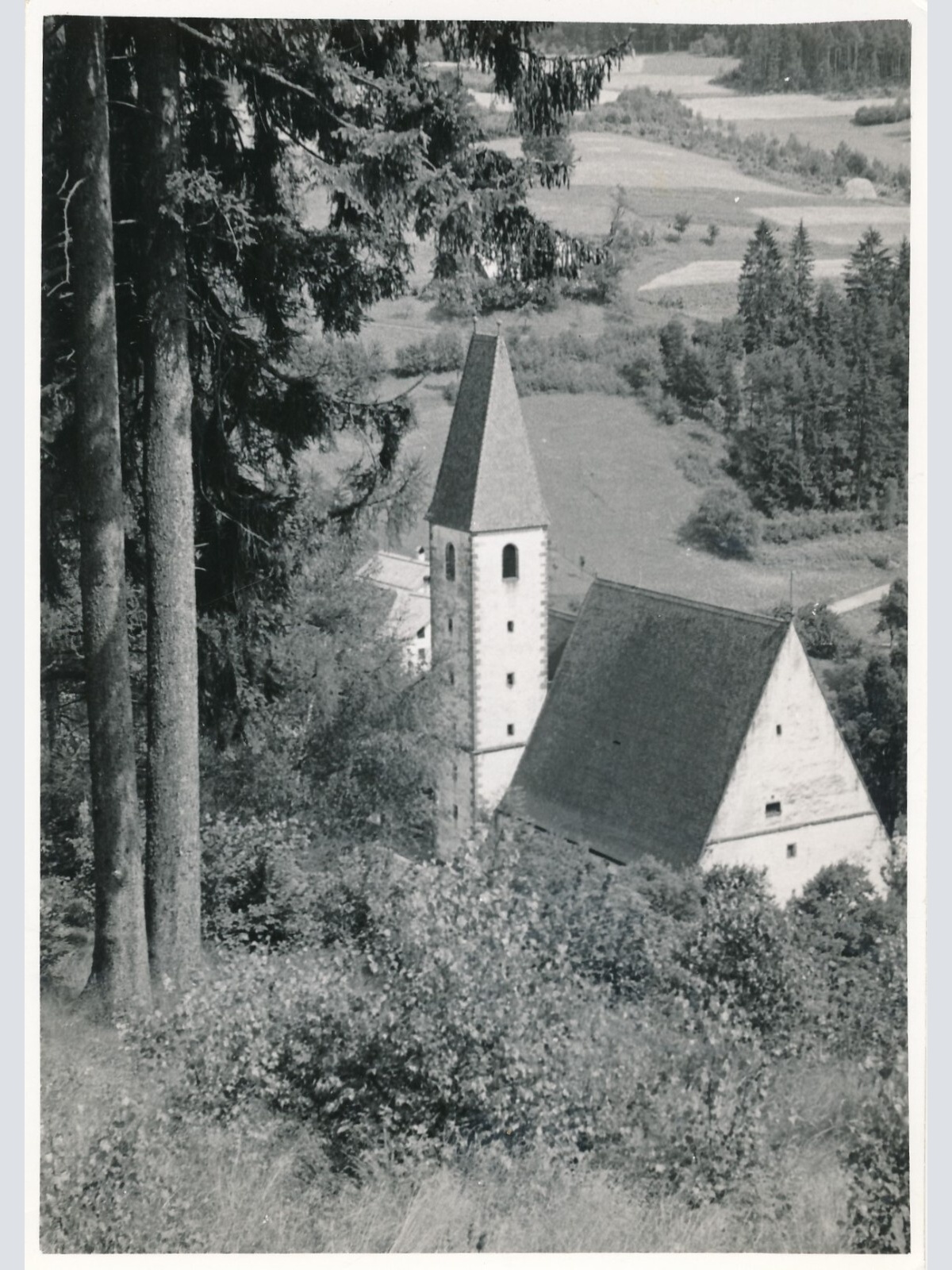 AK aus Hirschbach mit Kirche Oberösterreich (12915)