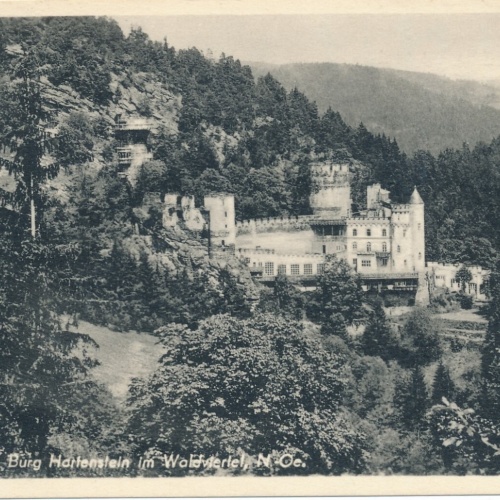 AK Burg Hartenstein Niederösterreich Ansichtskarte (12714)